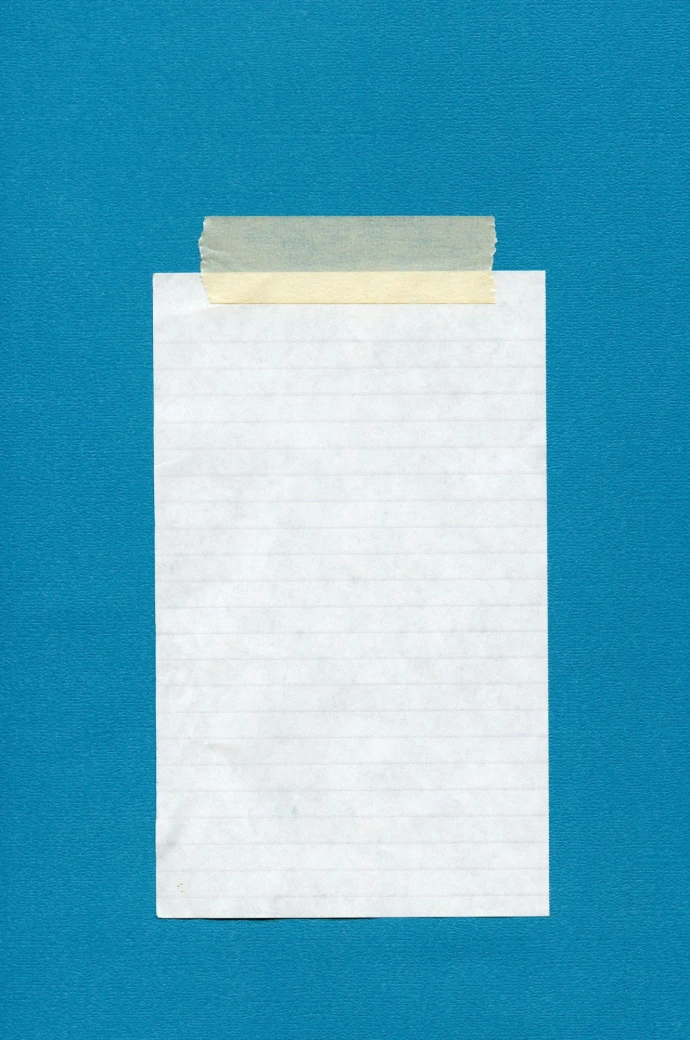 a piece of paper with a piece of paper sticking out of it